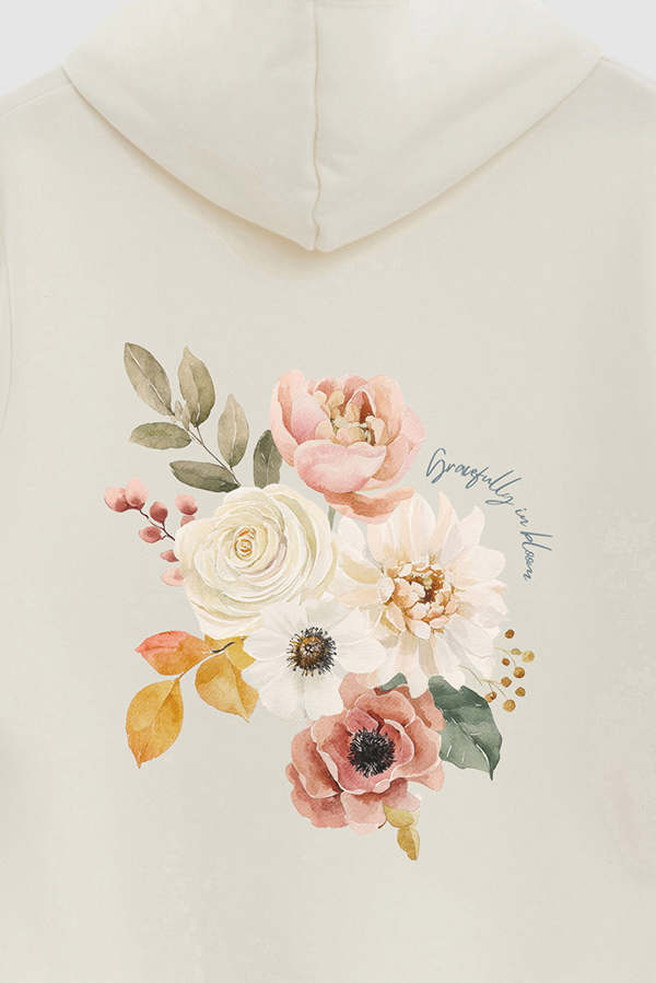 HOODIE FB ESTAMPADO FLORAL GRACEFULLY IN BLOOM