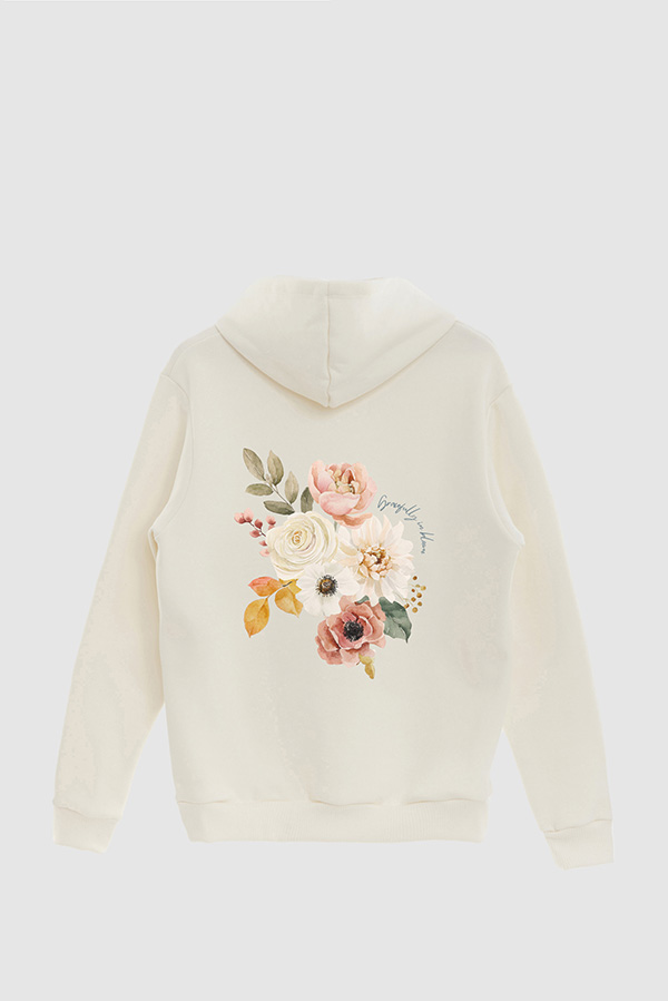 HOODIE FB ESTAMPADO FLORAL GRACEFULLY IN BLOOM