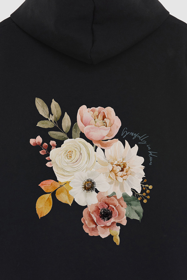 HOODIE FB ESTAMPADO FLORAL GRACEFULLY IN BLOOM