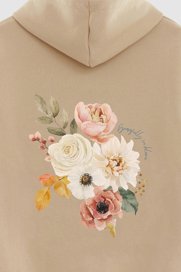 HOODIE FB ESTAMPADO FLORAL GRACEFULLY IN BLOOM