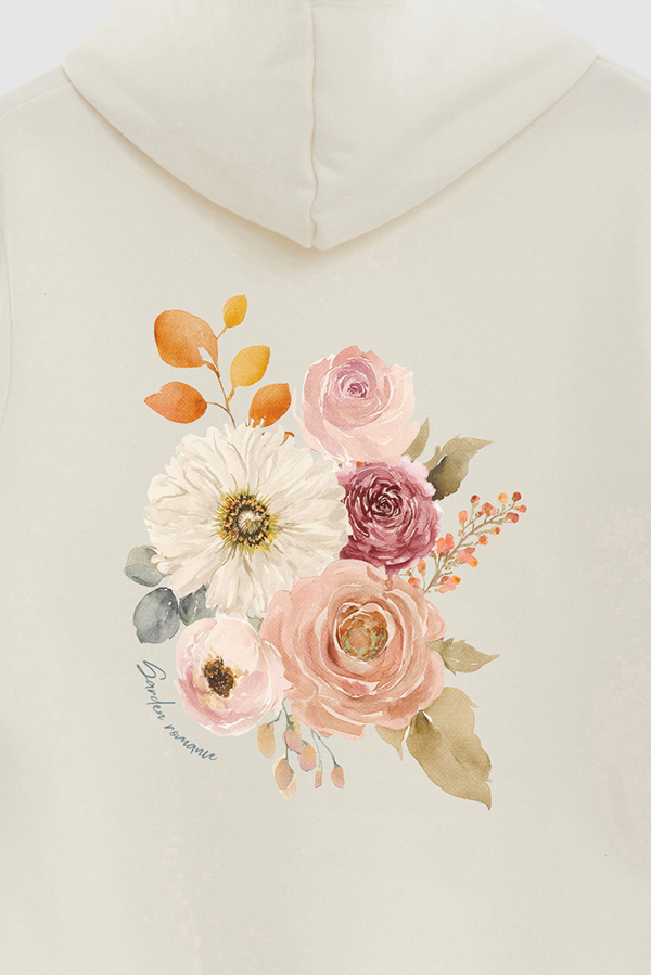 HOODIE FB ESTAMPADO FLORAL GARDEN ROMANCE