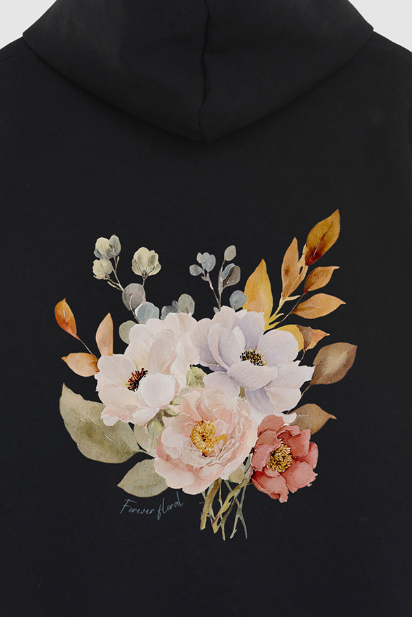 HOODIE FB ESTAMPADO FLORAL FOREVER FLORAL