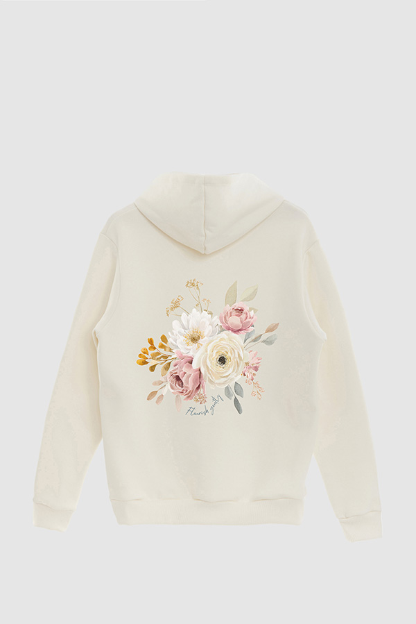 HOODIE FB ESTAMPADO FLORAL FLOURISH GENTLY