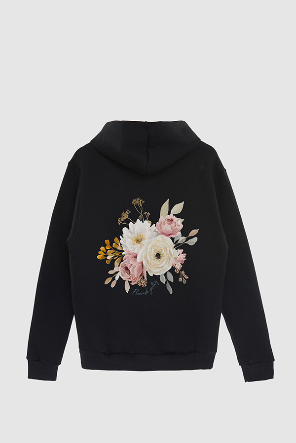 HOODIE FB ESTAMPADO FLORAL FLOURISH GENTLY