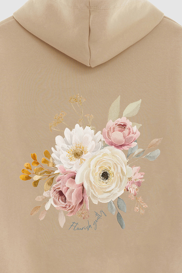 HOODIE FB ESTAMPADO FLORAL FLOURISH GENTLY