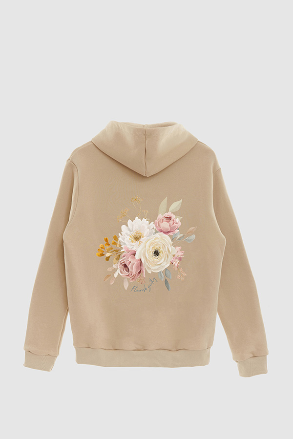 HOODIE FB ESTAMPADO FLORAL FLOURISH GENTLY