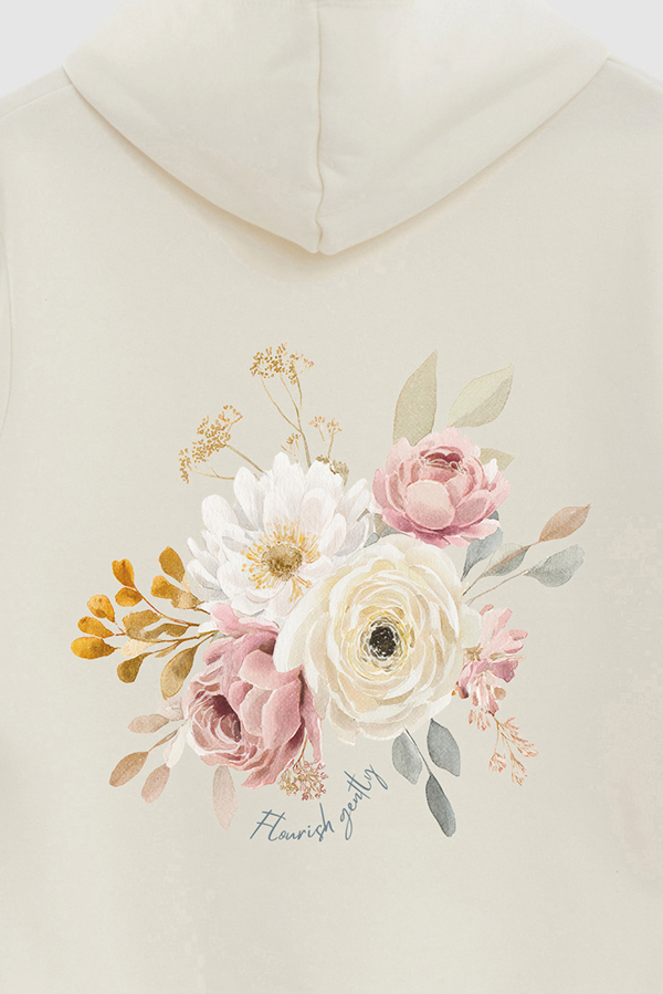 HOODIE FB ESTAMPADO FLORAL FLOURISH GENTLY