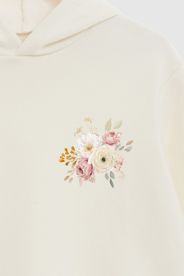 HOODIE FB ESTAMPADO FLORAL FLOURISH GENTLY