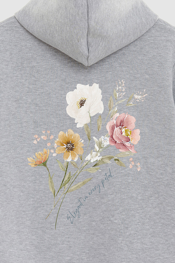 HOODIE FB ESTAMPADO FLORAL ELEGANT