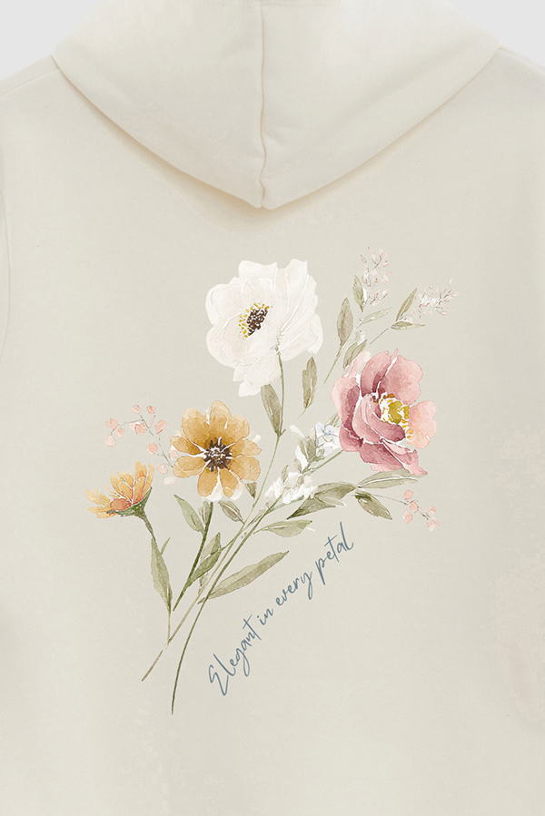 HOODIE FB ESTAMPADO FLORAL ELEGANT
