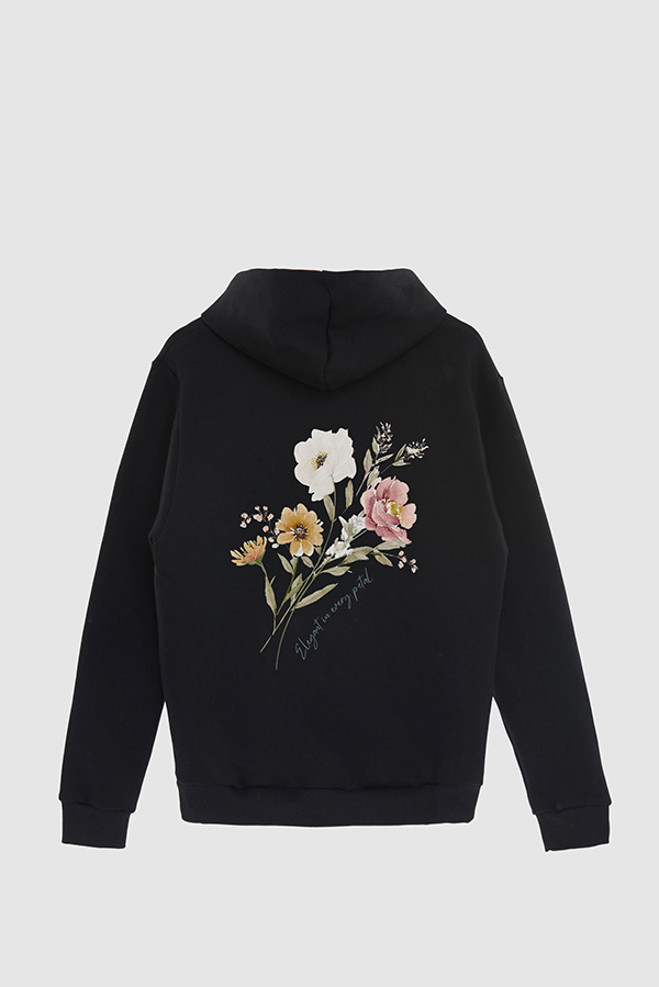 HOODIE FB ESTAMPADO FLORAL ELEGANT