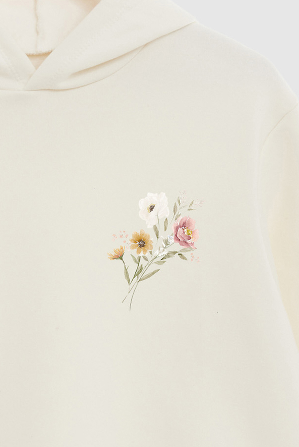 HOODIE FB ESTAMPADO FLORAL ELEGANT