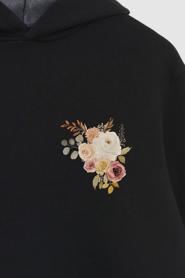 HOODIE FB ESTAMPADO FLORAL DELICATE AND DIVINE