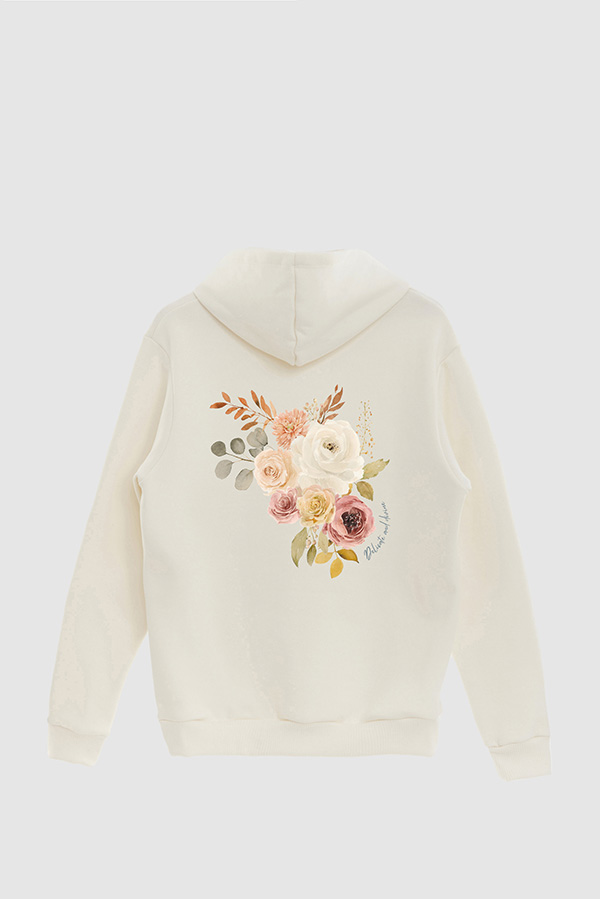HOODIE FB ESTAMPADO FLORAL DELICATE AND DIVINE