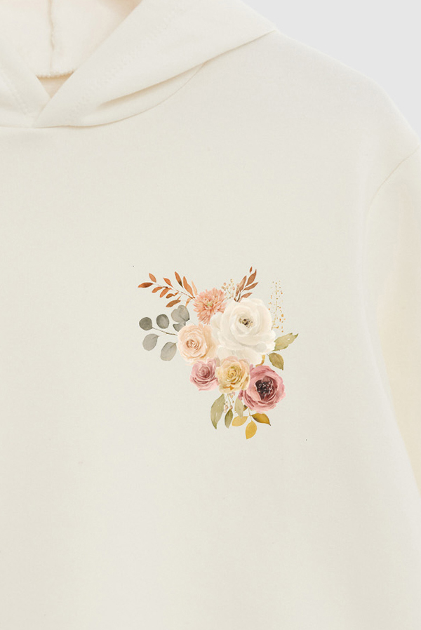 HOODIE FB ESTAMPADO FLORAL DELICATE AND DIVINE