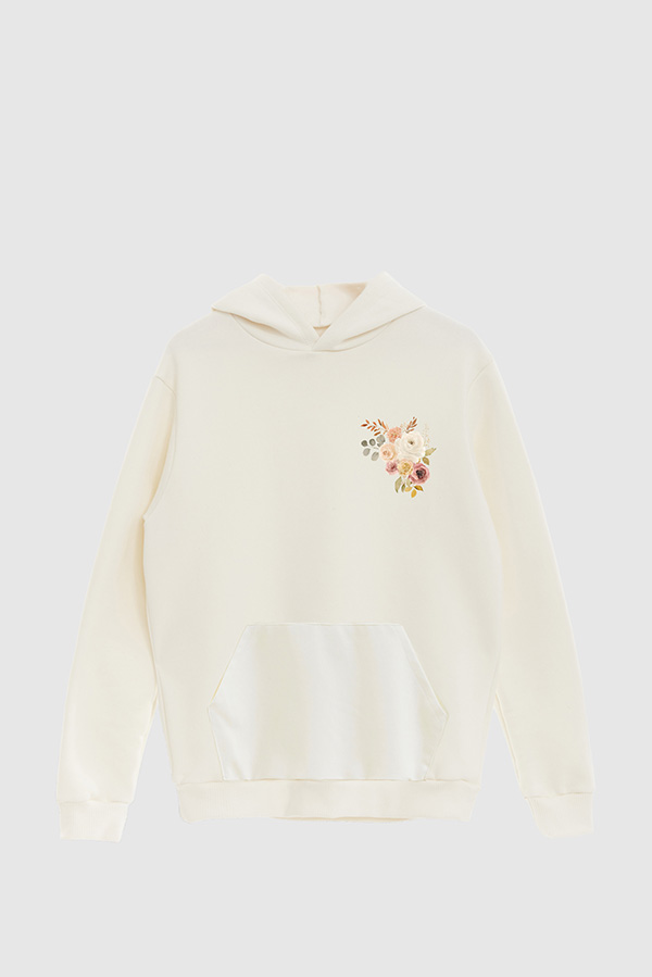 HOODIE FB ESTAMPADO FLORAL DELICATE AND DIVINE