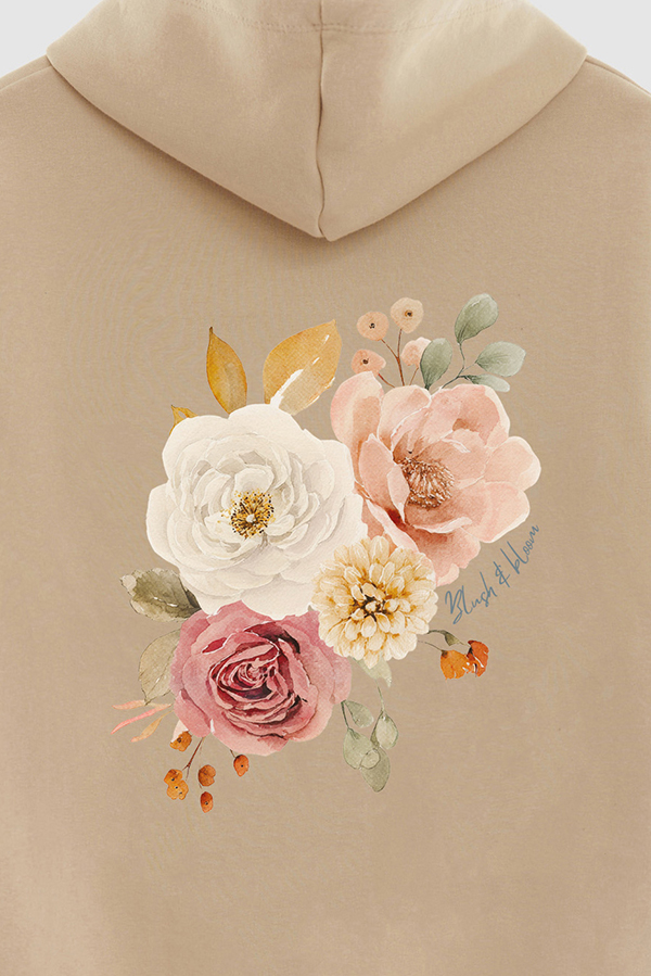 HOODIE FB ESTAMPADO FLORAL BLUSH BLOOM