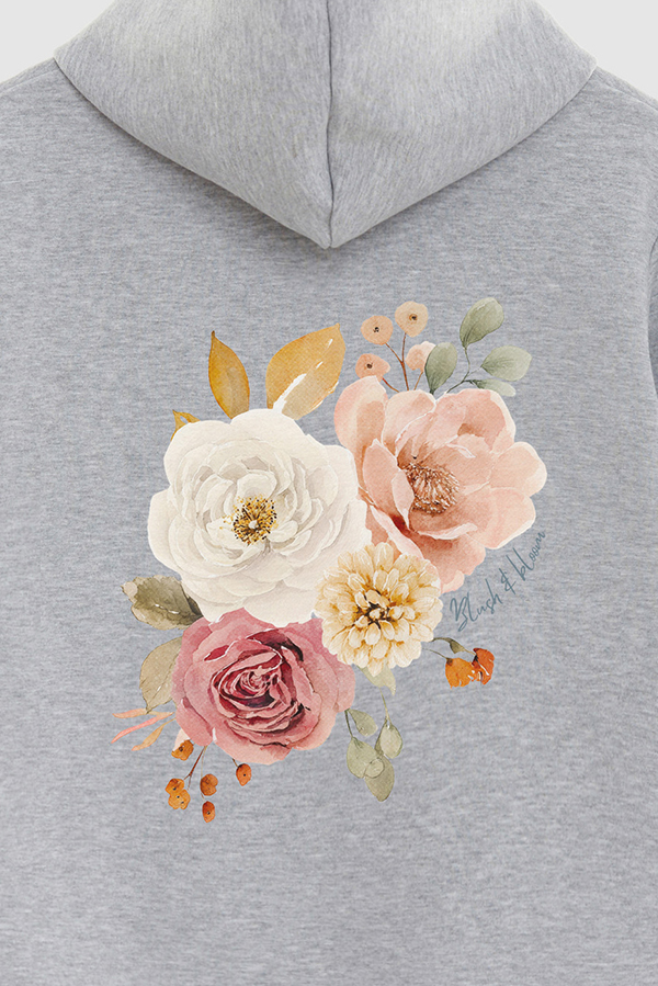 HOODIE FB ESTAMPADO FLORAL BLUSH BLOOM
