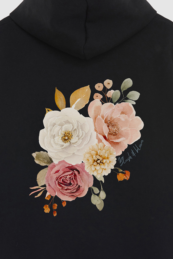 HOODIE FB ESTAMPADO FLORAL BLUSH BLOOM