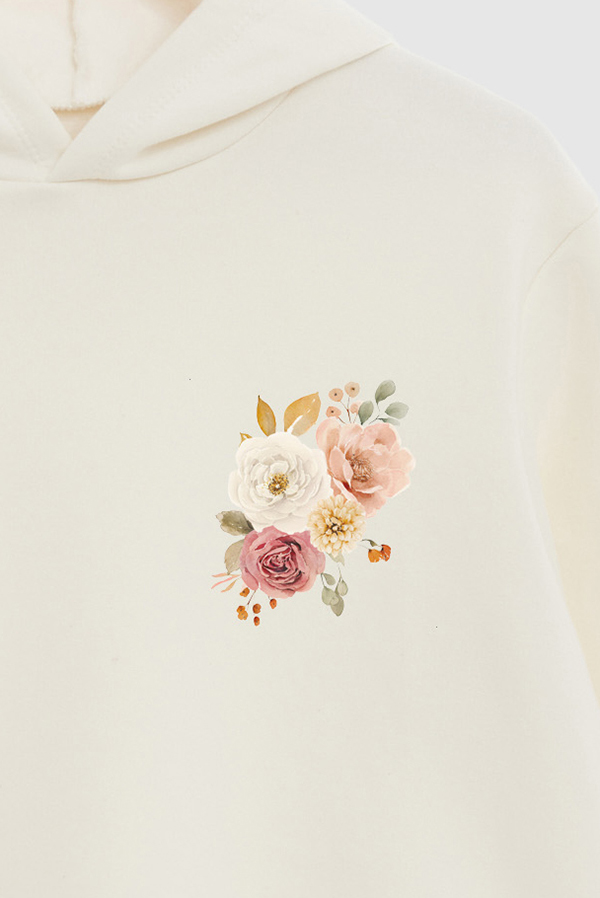 HOODIE FB ESTAMPADO FLORAL BLUSH BLOOM