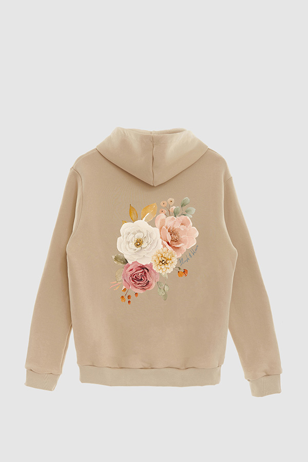 HOODIE FB ESTAMPADO FLORAL BLUSH BLOOM