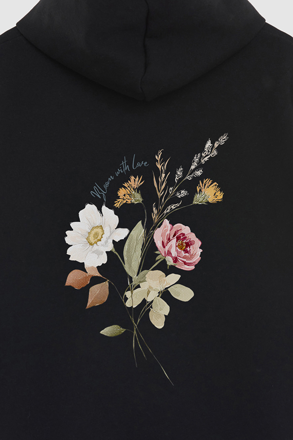 HOODIE FB ESTAMPADO FLORAL BLOOM WITH LOVE