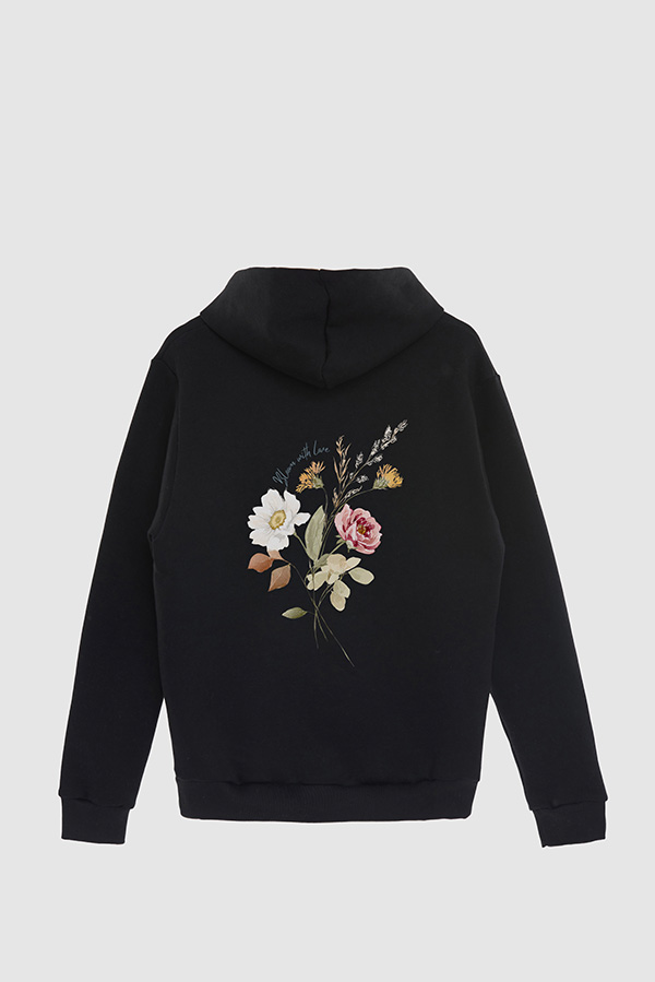 HOODIE FB ESTAMPADO FLORAL BLOOM WITH LOVE
