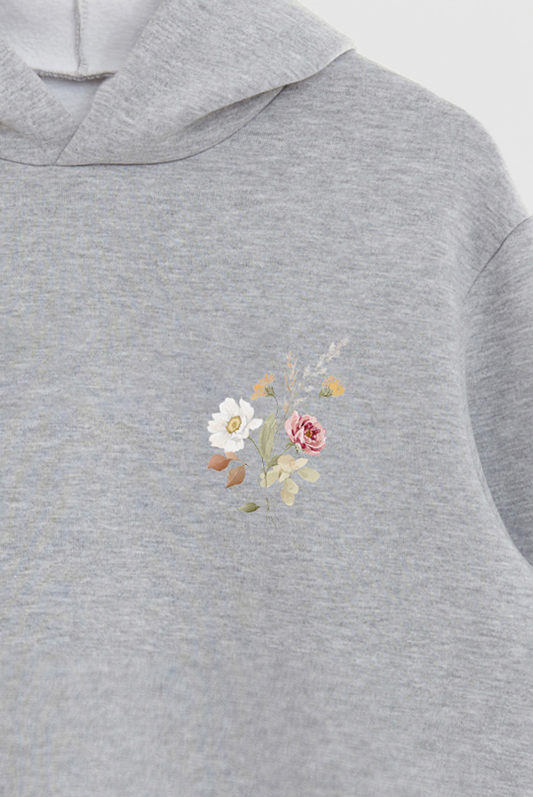 HOODIE FB ESTAMPADO FLORAL BLOOM WITH LOVE