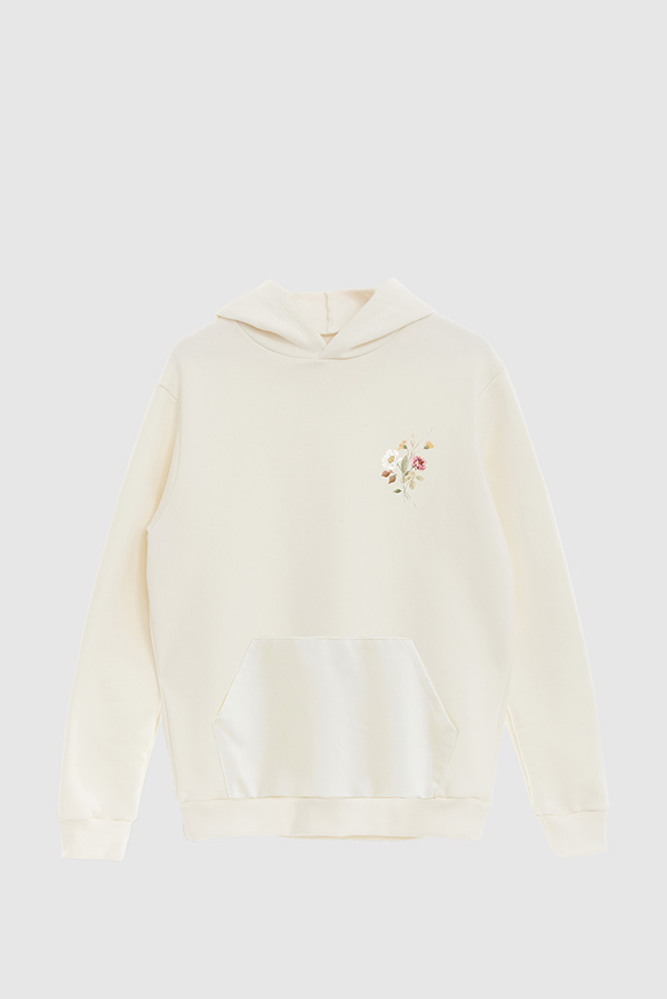 HOODIE FB ESTAMPADO FLORAL BLOOM WITH LOVE