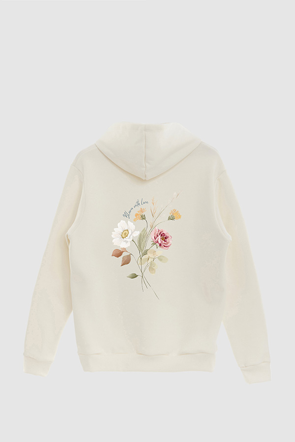 HOODIE FB ESTAMPADO FLORAL BLOOM WITH LOVE