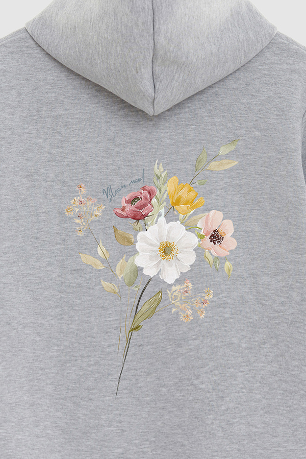 HOODIE FB ESTAMPADO FLORAL BLOOM MOOD