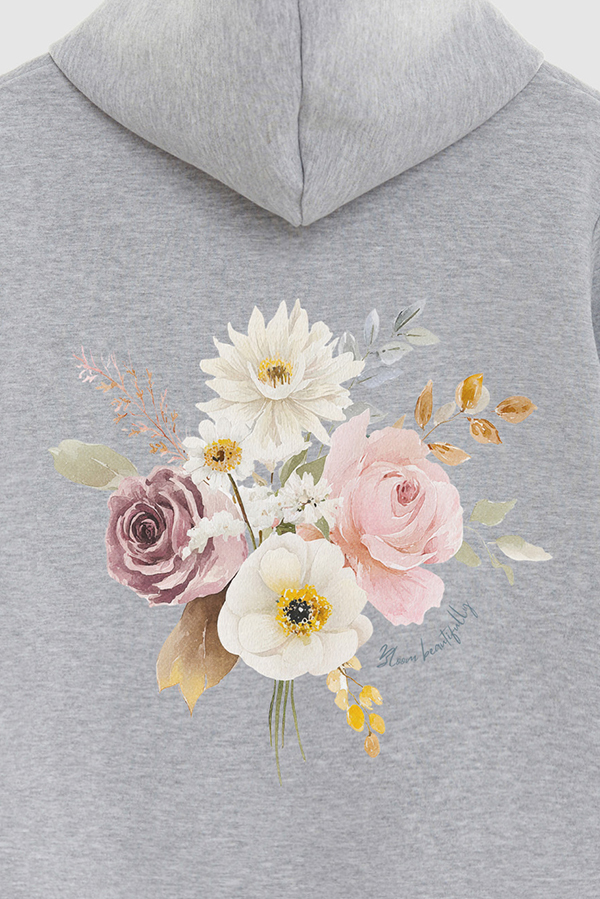 HOODIE FB ESTAMPADO FLORAL BLOOM BEAUTIFULLY