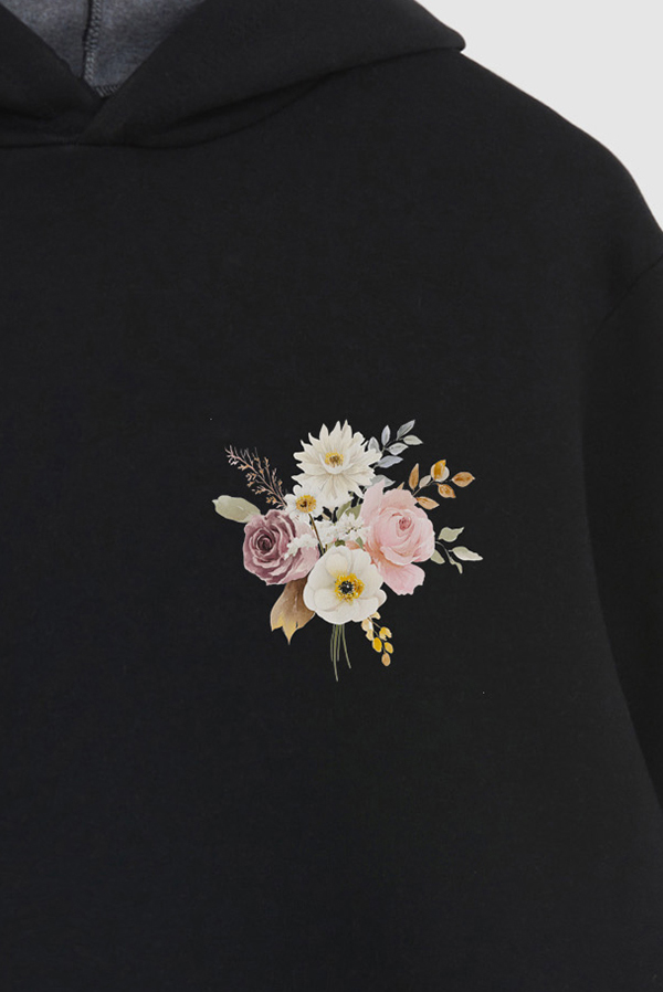 HOODIE FB ESTAMPADO FLORAL BLOOM BEAUTIFULLY