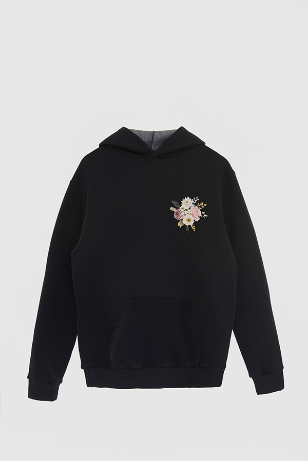 HOODIE FB ESTAMPADO FLORAL BLOOM BEAUTIFULLY