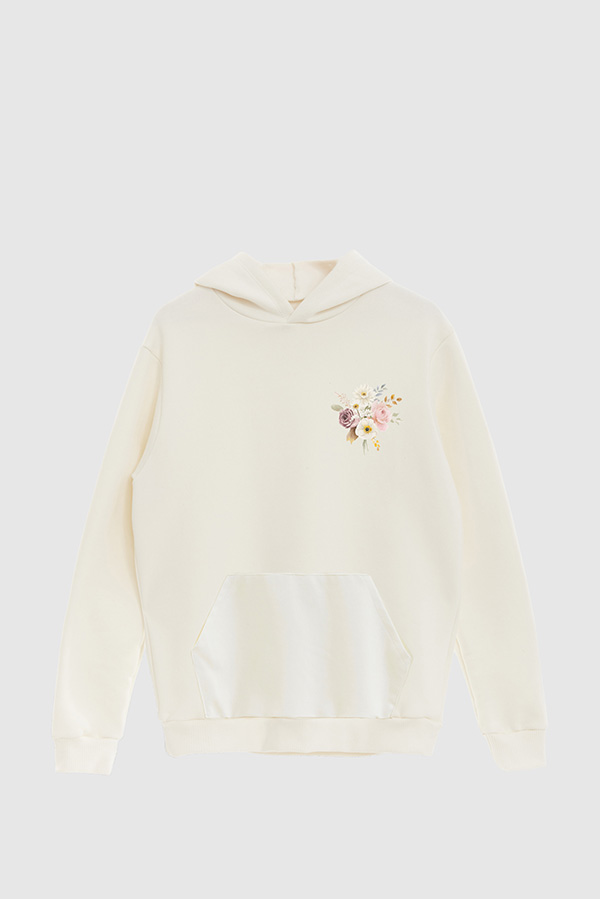 HOODIE FB ESTAMPADO FLORAL BLOOM BEAUTIFULLY