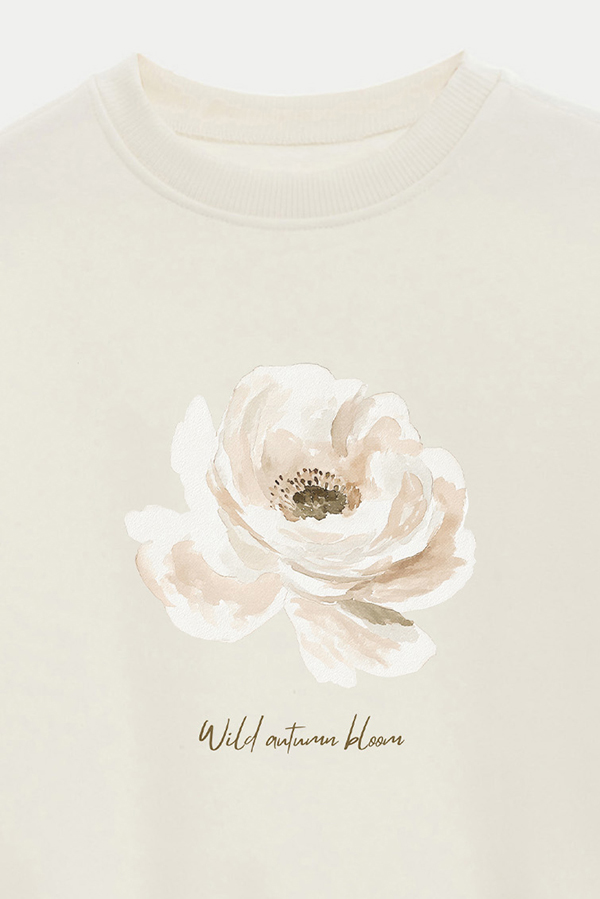 BUZO CROP ESTAMPADO WILD AUTUMN BLOOM