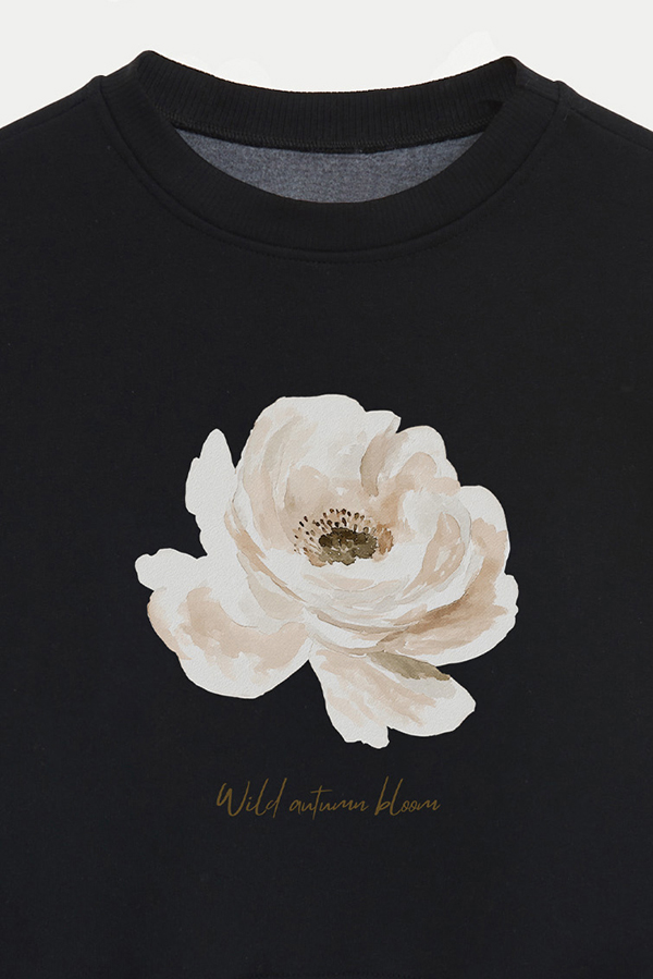 BUZO CROP ESTAMPADO WILD AUTUMN BLOOM