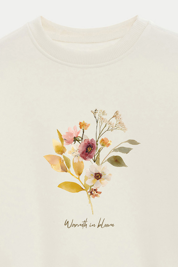 BUZO CROP ESTAMPADO WARMTH IN BLOOM