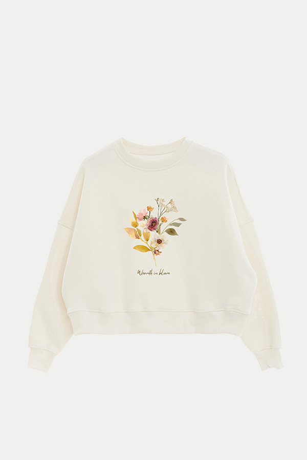 BUZO CROP ESTAMPADO WARMTH IN BLOOM