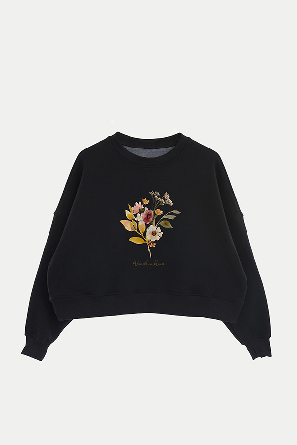 BUZO CROP ESTAMPADO WARMTH IN BLOOM