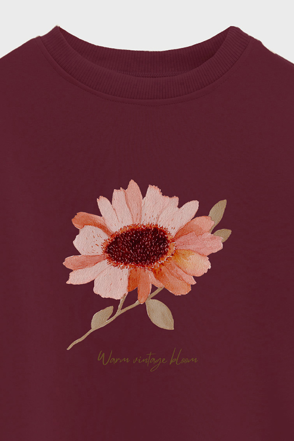 BUZO CROP ESTAMPADO WARM VINTAGE