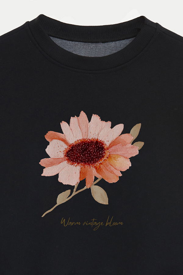 BUZO CROP ESTAMPADO WARM VINTAGE