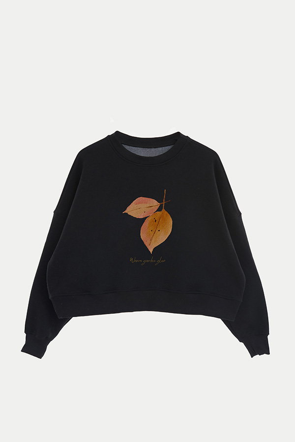 BUZO CROP ESTAMPADO WARM GARDEN