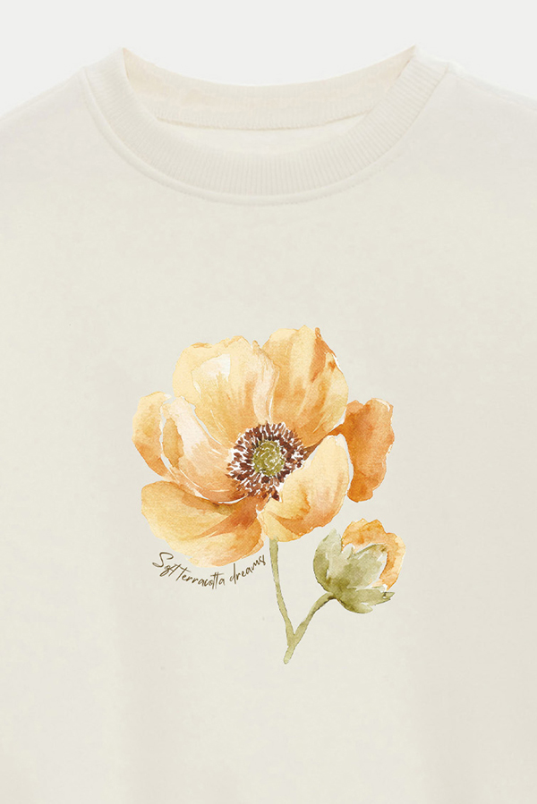 BUZO CROP ESTAMPADO SOFT TERACOTTA