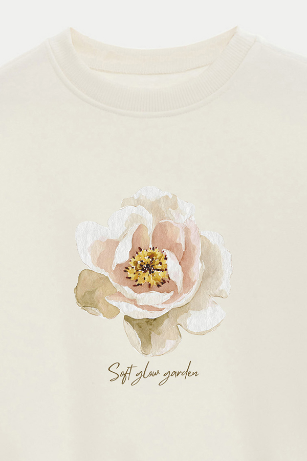 BUZO FRISA ESTAMPADO SOFT GLOW GARDEN