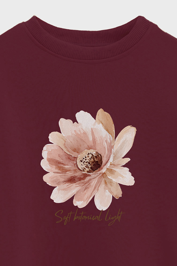 BUZO FRISA ESTAMPADO SOFT BOTANICAL