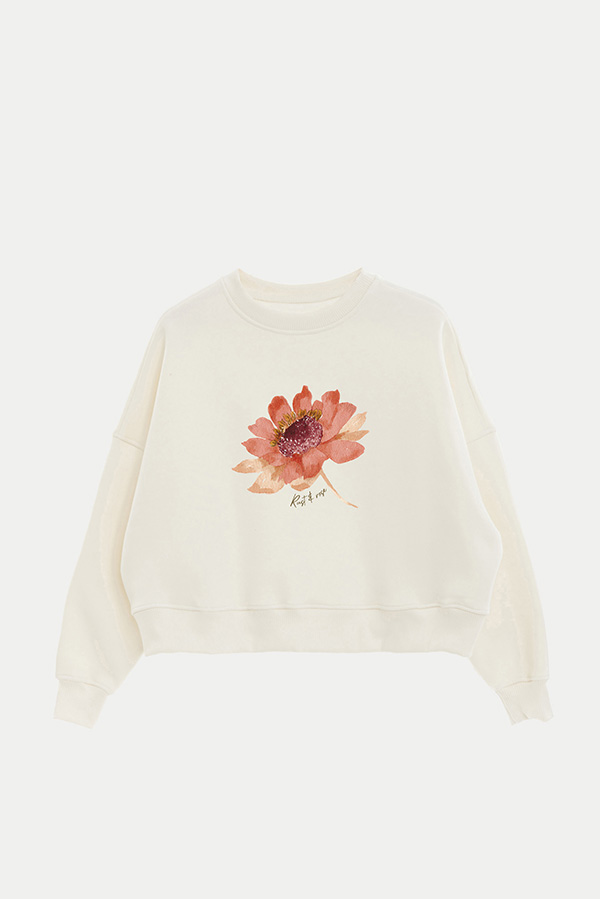 BUZO FRISA ESTAMPADO RUST ROSE