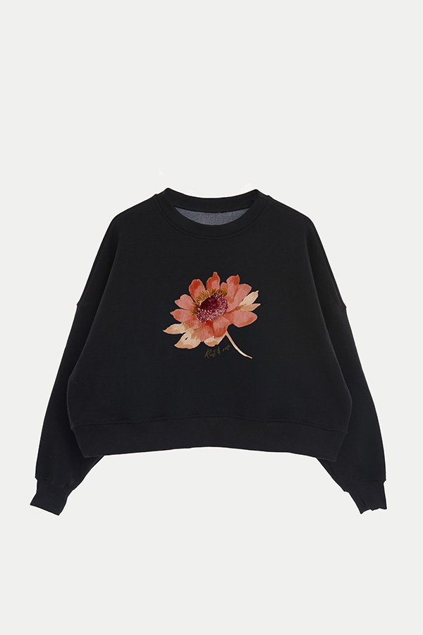 BUZO FRISA ESTAMPADO RUST ROSE