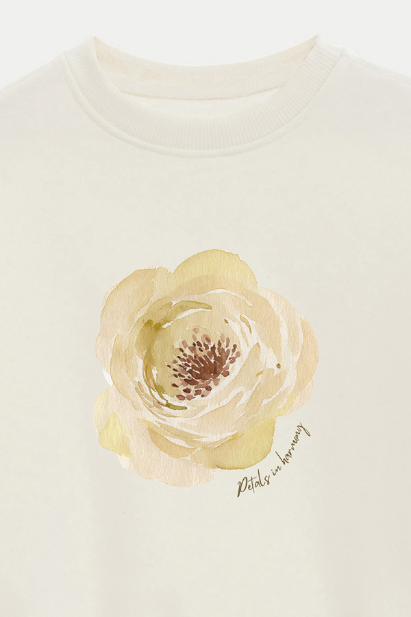 BUZO FRISA ESTAMPADO PETALS IN HARMONY