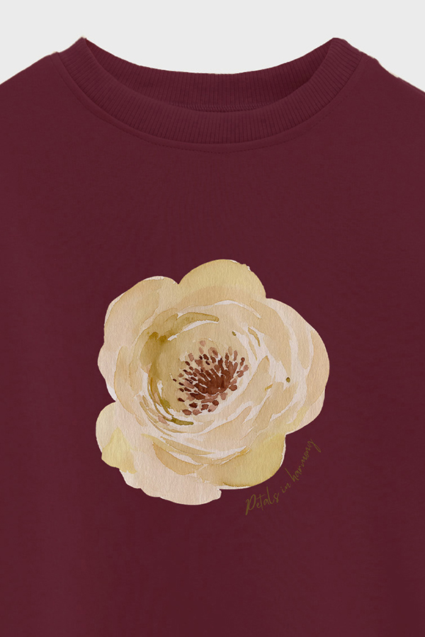 BUZO FRISA ESTAMPADO PETALS IN HARMONY